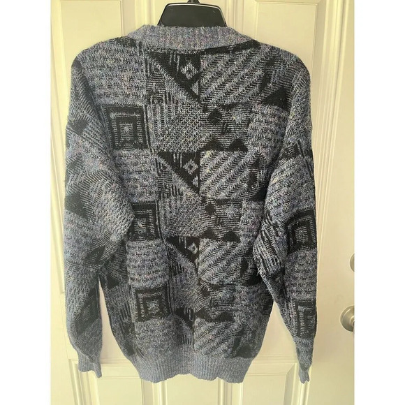 Vtg Peter England Sweater Size Large Mens Knit Wool Blend Pullover 80s - Picture 3 of 5